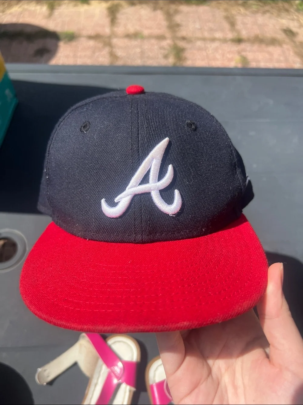 Kids Atlanta Braves Baseball Cap kids 4-6 y/o- Navy & Red